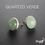 Miniatura: Brinco Quartzo Verde 10 mm em aço inox 