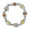 Thumbnail: Multicolor Natural Fancy Color Diamond Bracelet in Platinum