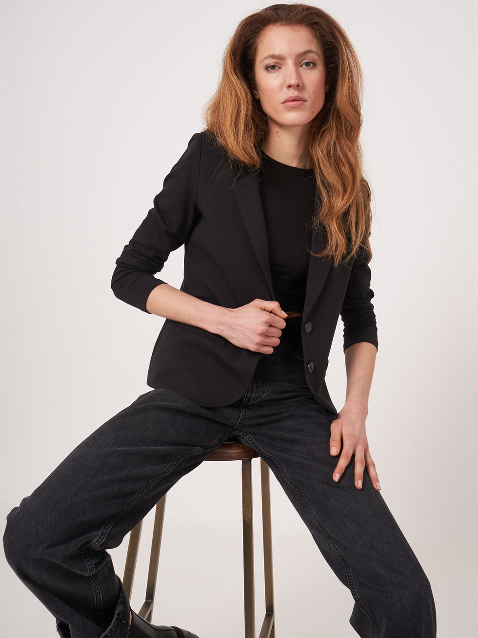 Thumbnail: Repeat Blazer Stretchy Cotton