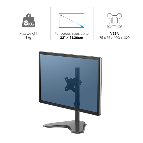 תמונה ממוזערת: Fellowes Seasa Single Monitor Arm זרוע למסך