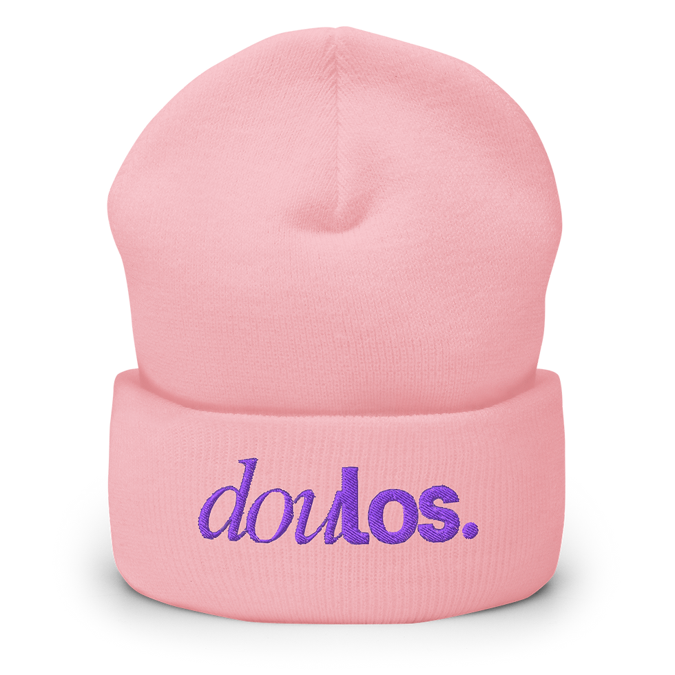 Thumbnail: Doulos. Beanie Purple Embroidery