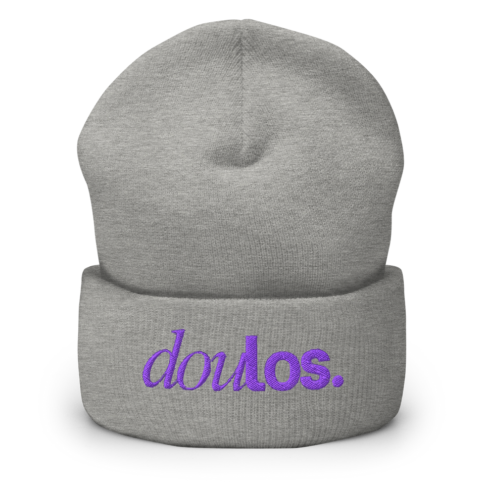 Thumbnail: Doulos. Beanie Purple Embroidery