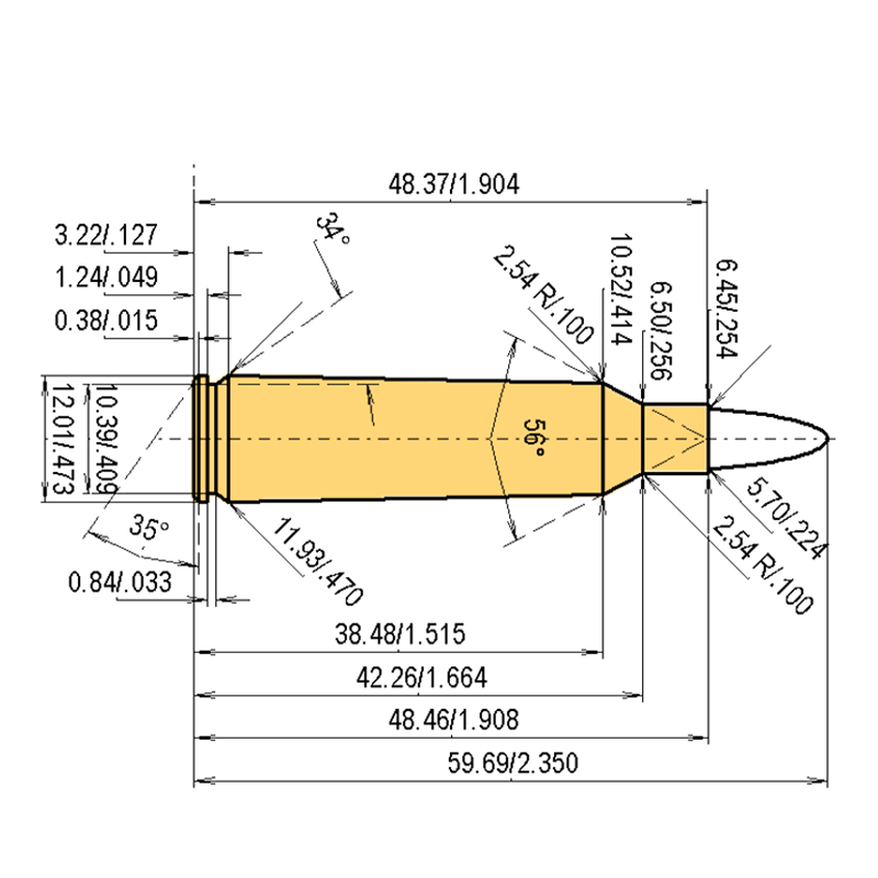 .22-250 Rem. + .224 | 60gr | Hornady SP