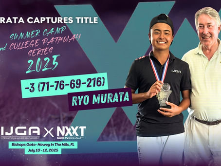 Murata Captures Title at IJGA × NXXT College Pathway Series Championship