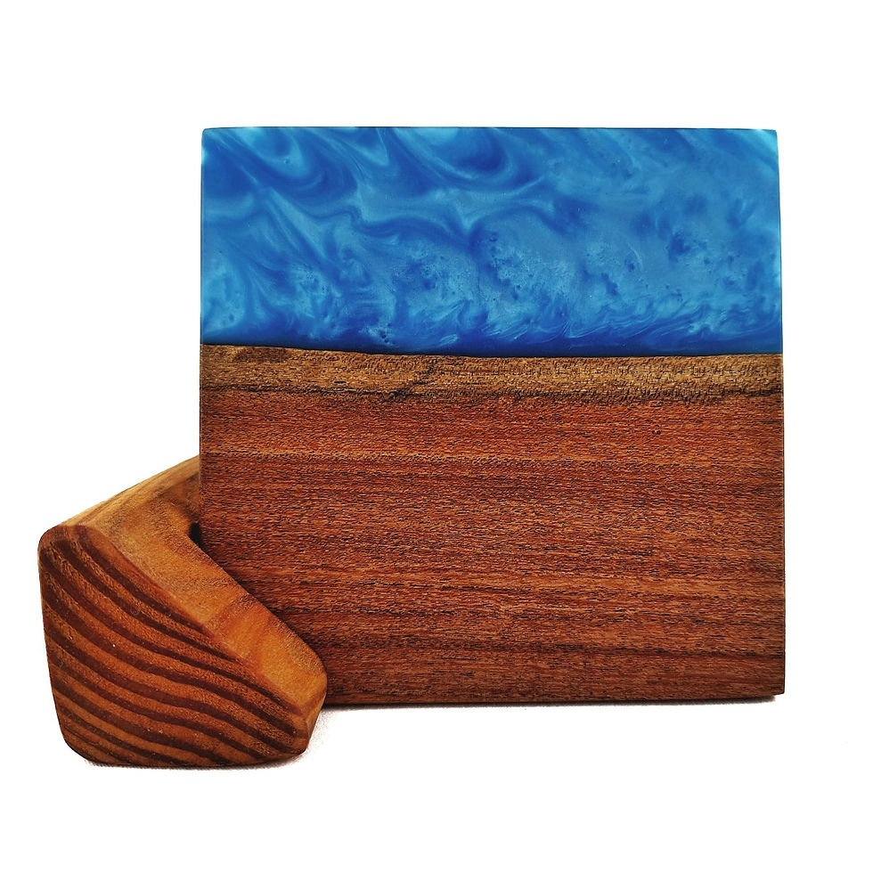 Thumbnail: Sky Blue Mesquite Coaster set of 4