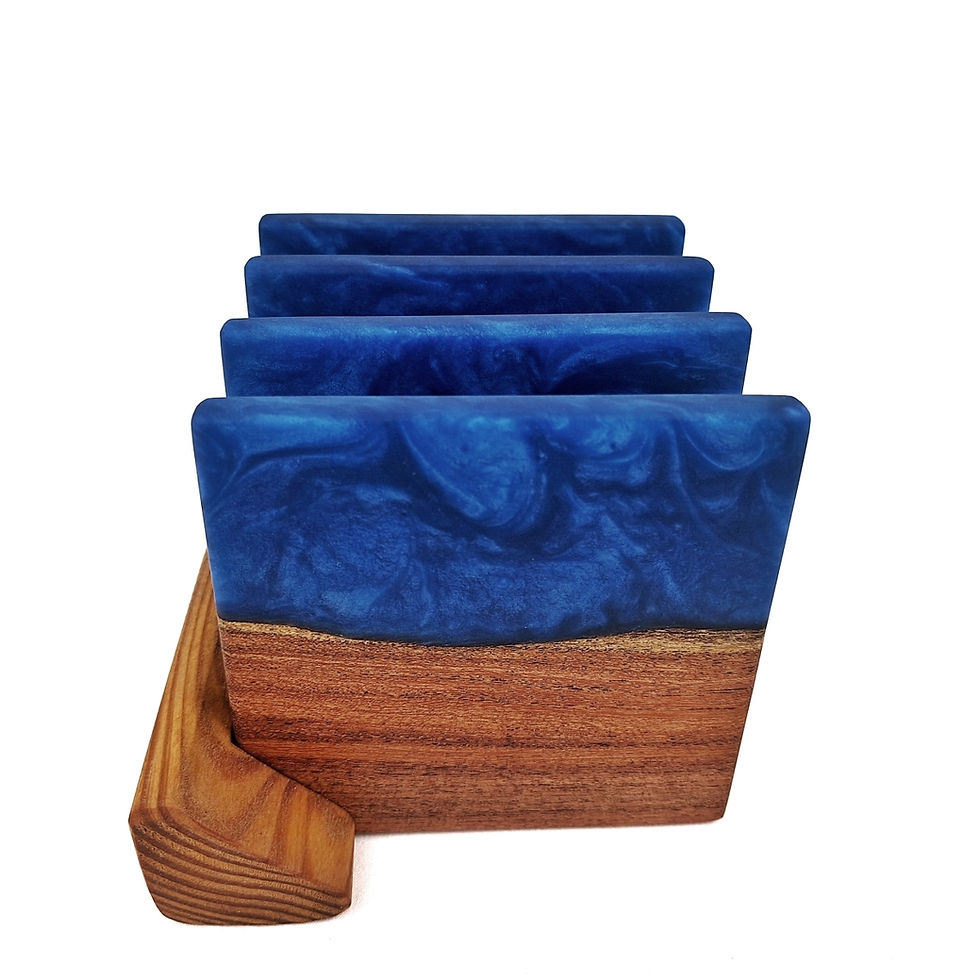 Thumbnail: Deep Blue Mesquite Coaster Set