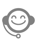 Customer Service Icon - Grey