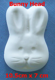 Bunny Head Plaster Figure karens-plaster-place.com