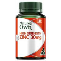 Nature's Own High Strength Zinc 30mg 120 Tablets
