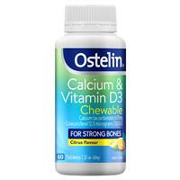 Ostelin Vitamin D & Calcium 60 Chewable Tablets