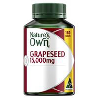 Nature's Own Grape Seed 15000mg 180 Tablets Exclusive