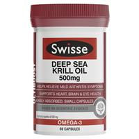 Swisse Ultiboost Deep Sea Krill Oil 500mg 60 Capsules