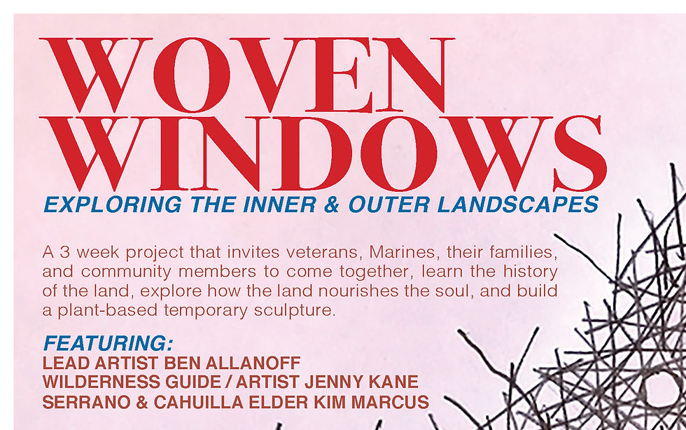 Woven Windows", a temporary large-scale sculptural installation