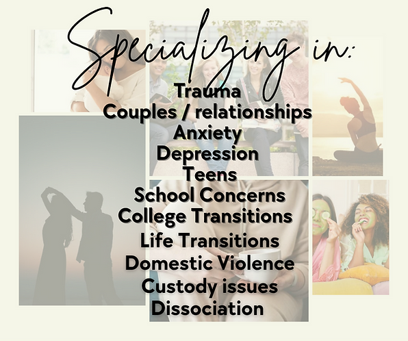 caring conversations specializes in trauma, couples, adhd, anxiety, depression, relationships, teens, children, adults