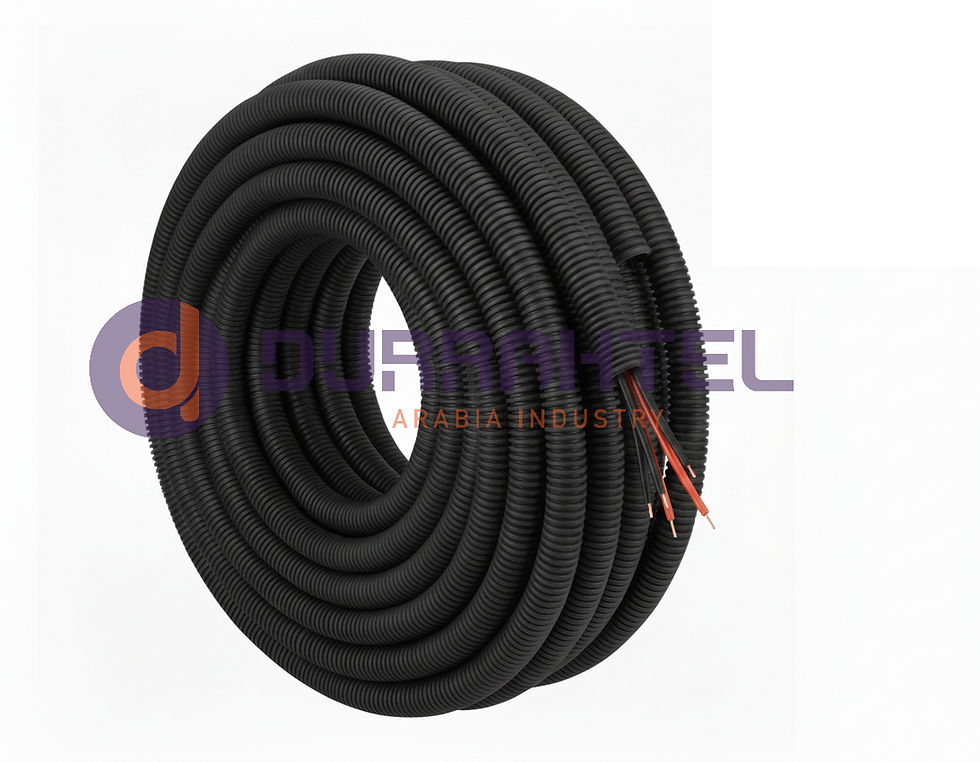Thumbnail: 32mm black Flexible Corrugated Pipe | Fire-Resistant HDPE / PE Conduit