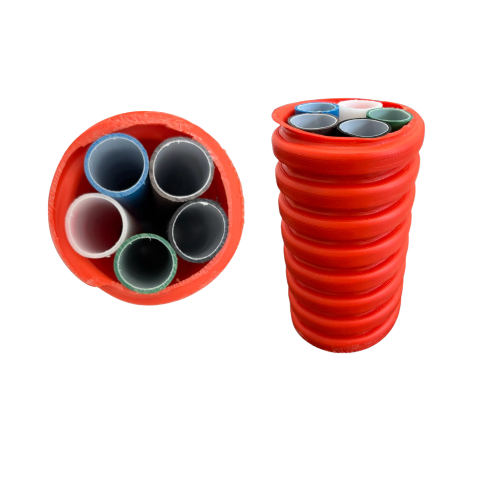 HDPE-CD 110mm with 5x33mm subducts for fiber optic and telecom cables