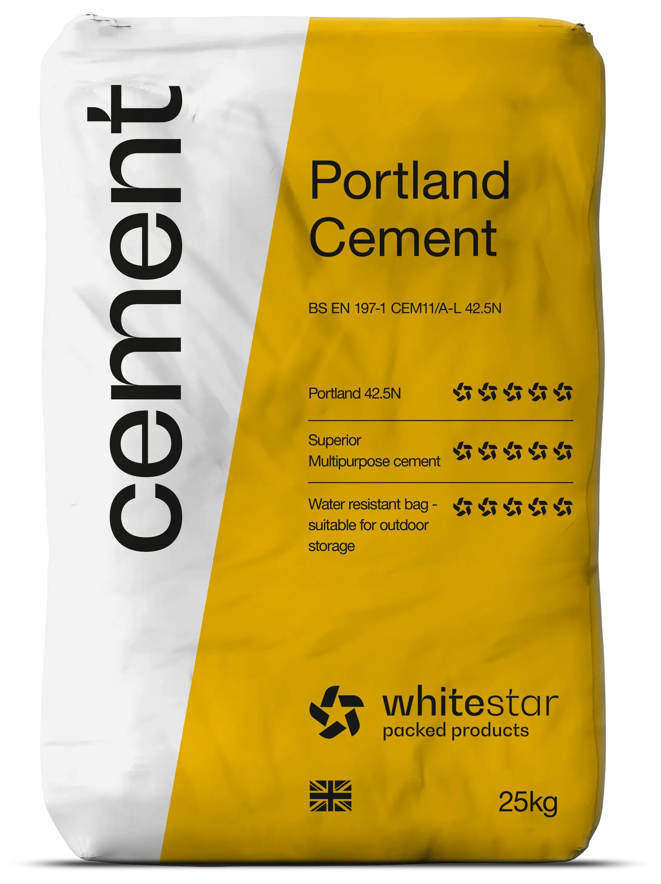 Cement plastic bag
