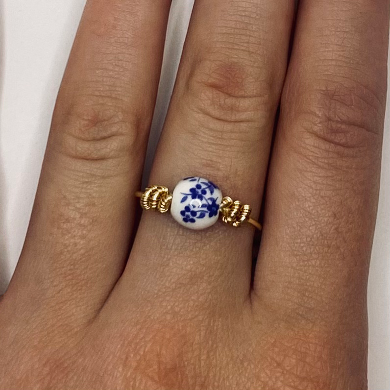Delicate Delft Ring