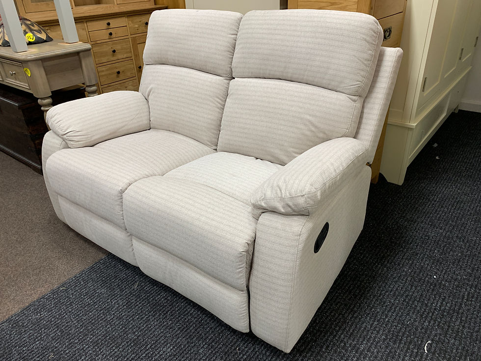 Thumbnail: Beige 3 Seater and 2 Seater manual Reclining Sofa's