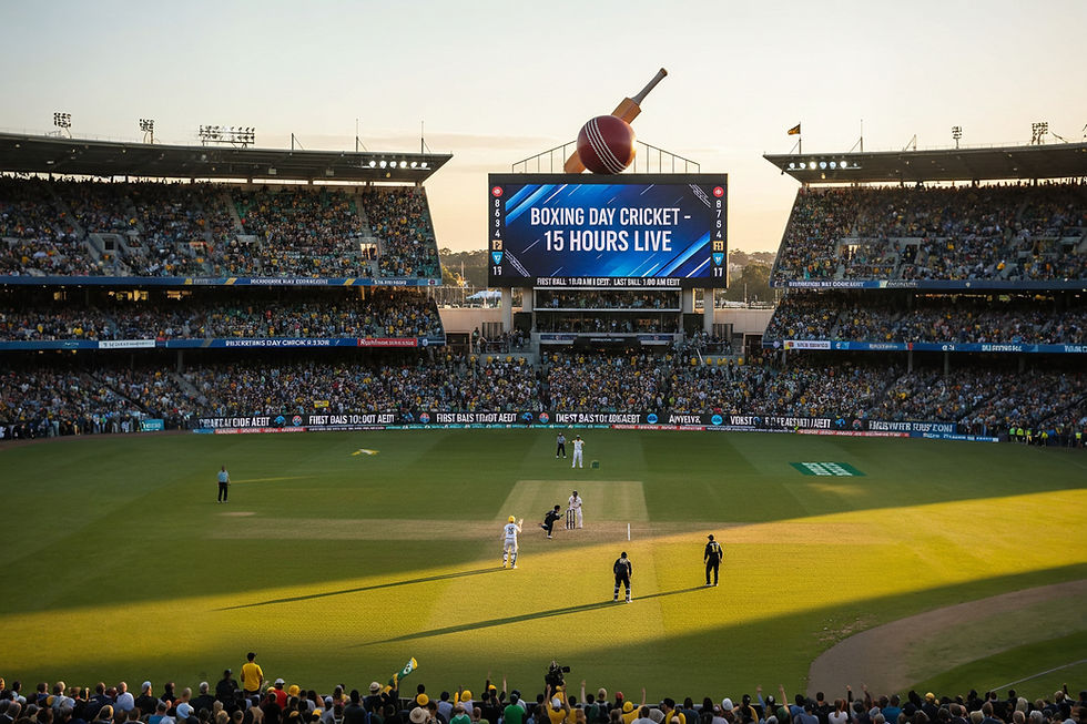 Australia to have 15 Hours of Cricket This Boxing Day