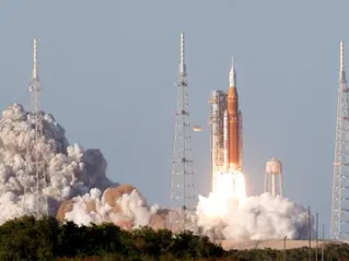 NASA launches astronauts on first lunar mission in 53 years