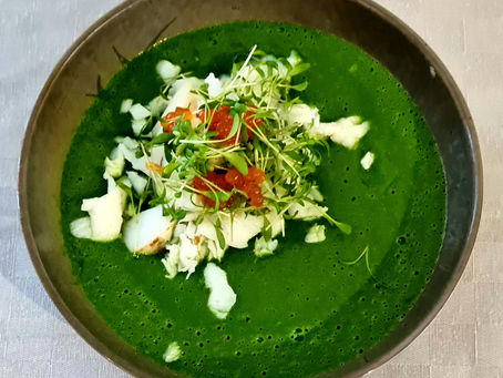 Crème d'Avocat, Courgette et Epinards