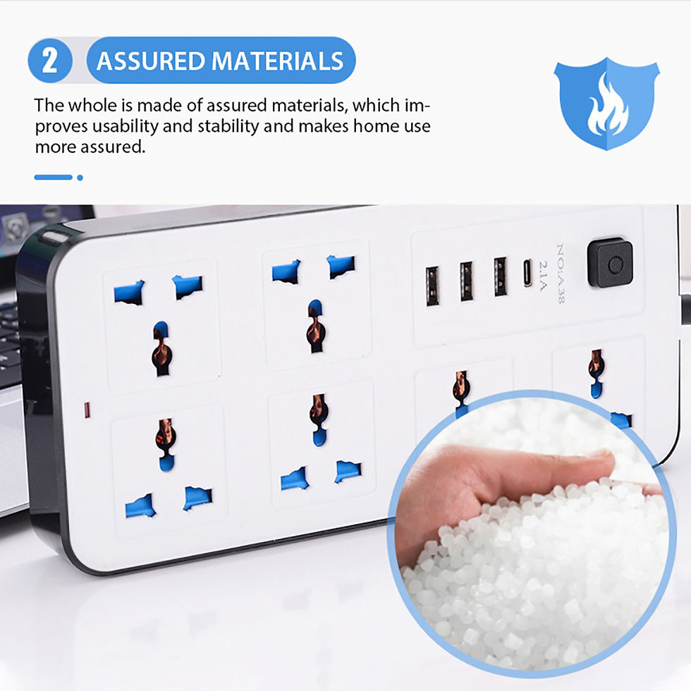 Thumbnail: uk power strip with usb c charging multiple devices at the same time