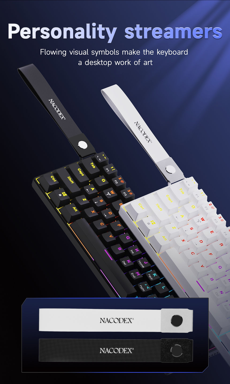 Thumbnail: Mini Mechanical Keyboard UK – AJAZZ NK61 RGB Hot-Swappable