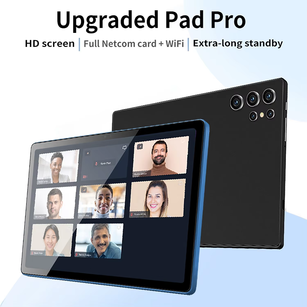 Thumbnail: Android 13 tablet for video calls and work, large 10.1 inch display with multitasking support