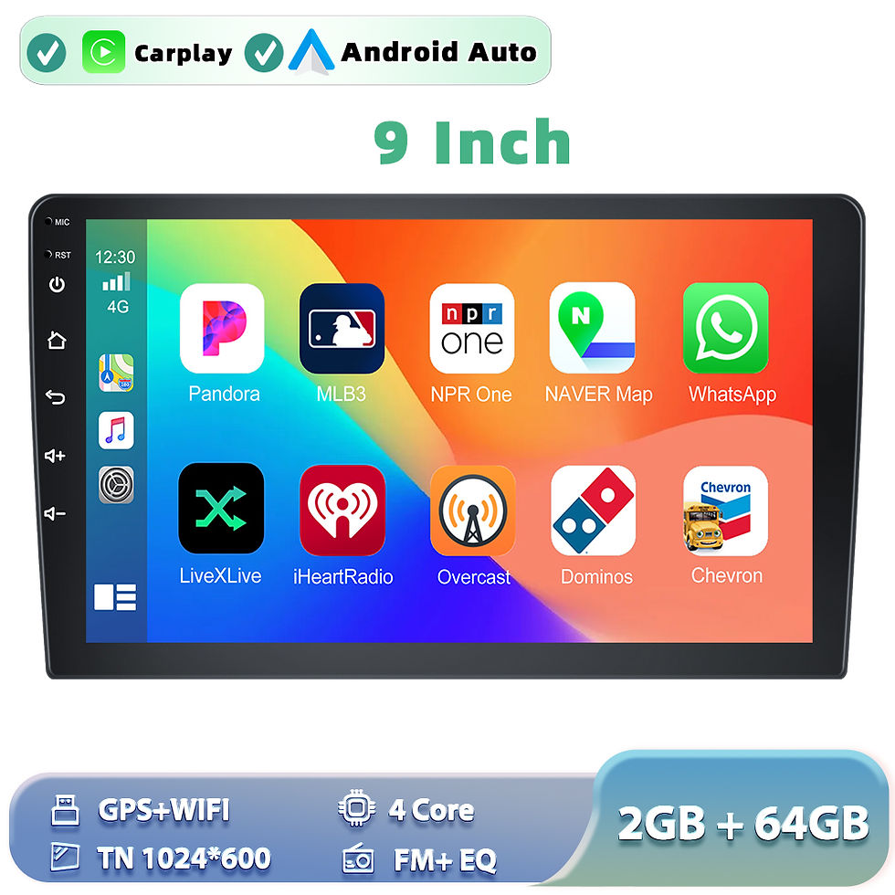 Thumbnail: Car Stereo UK – 9" Wireless CarPlay Android Auto GPS Screen