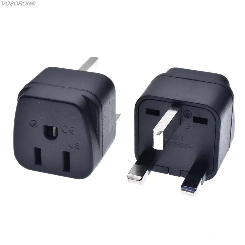 US To UK Plug Adapter 13A 250V Type A / Type B to Type G England Converter Singa