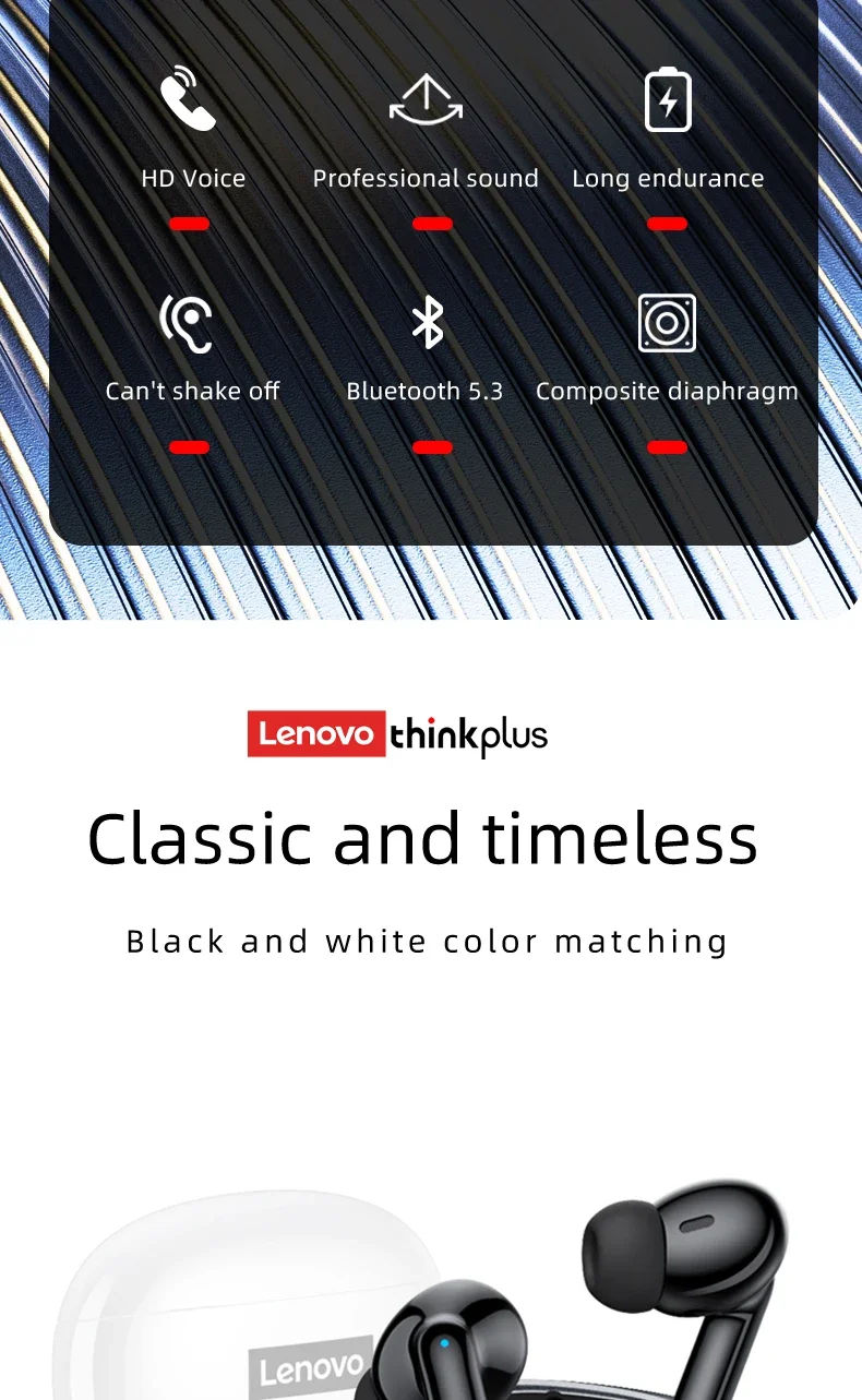 Thumbnail: Lenovo Thinkplus XT88 Wireless Earbuds 