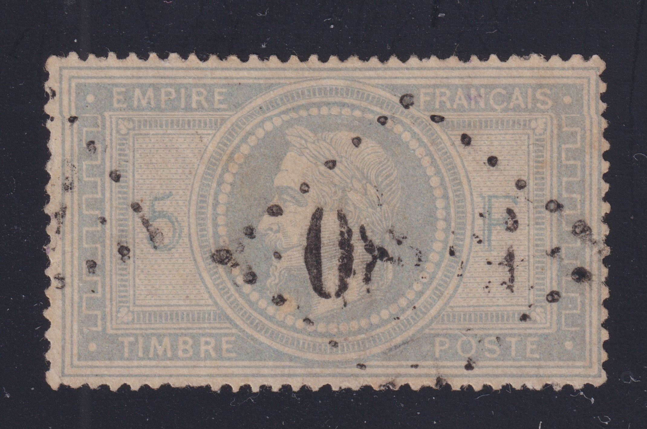 Classique, "Empire Lauré" N° 33 oblitéré "GC 5080", signé Calves et certifié