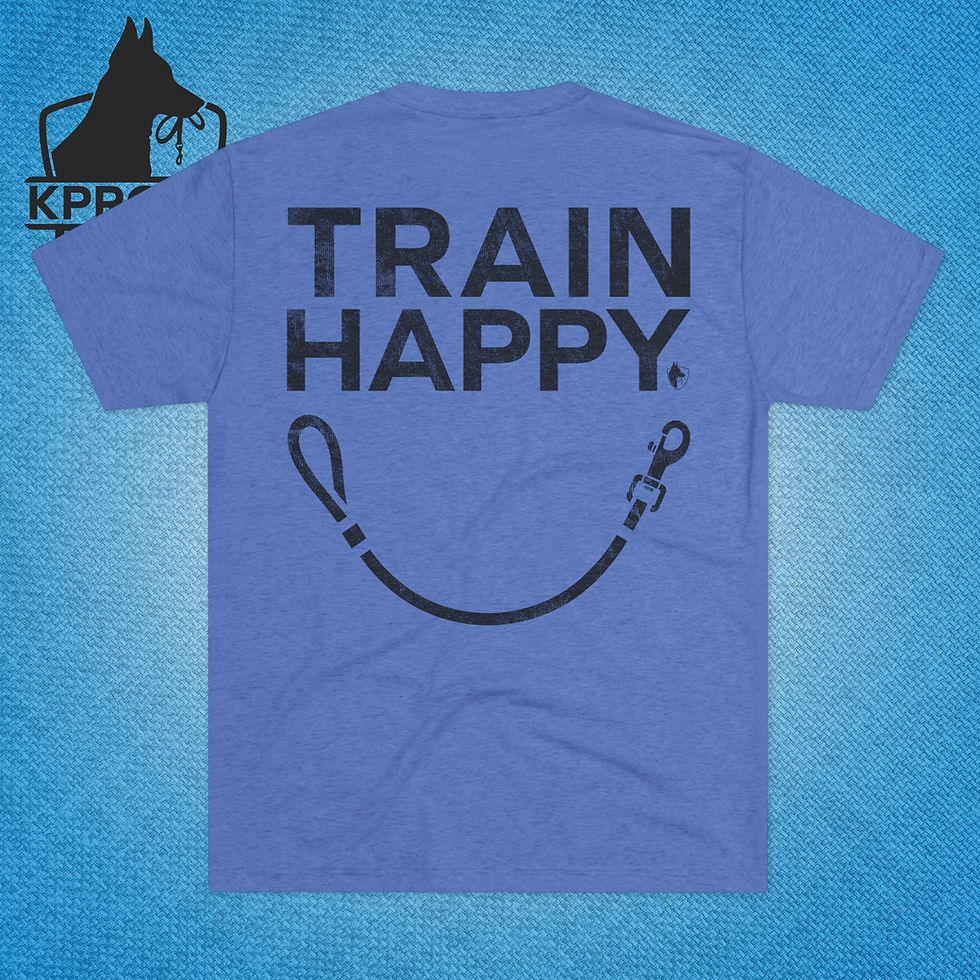 Thumbnail: "Train Happy" | Spring Tri-Blend Unisex Tee | KPro K9 Shop