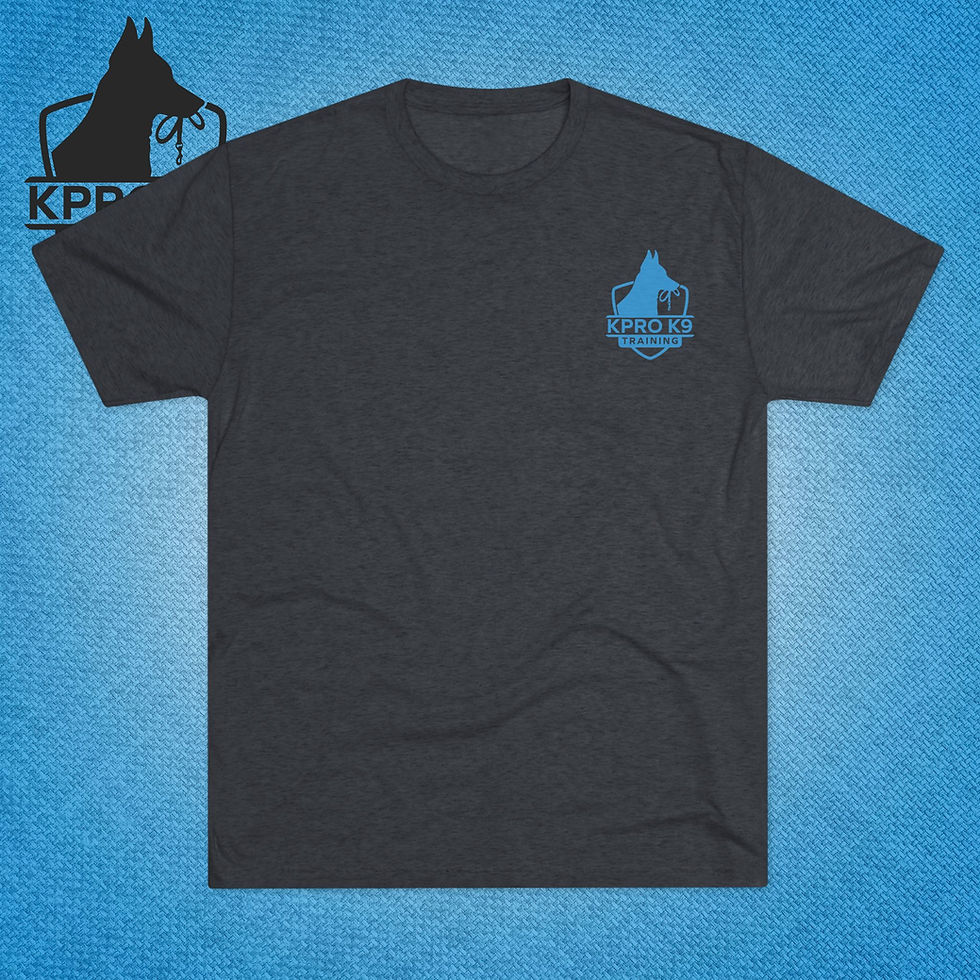 Thumbnail: "Train Happy" | Spring Tri-Blend Unisex Tee | KPro K9 Shop