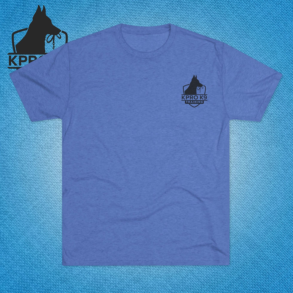 Thumbnail: "Train Happy" | Spring Tri-Blend Unisex Tee | KPro K9 Shop