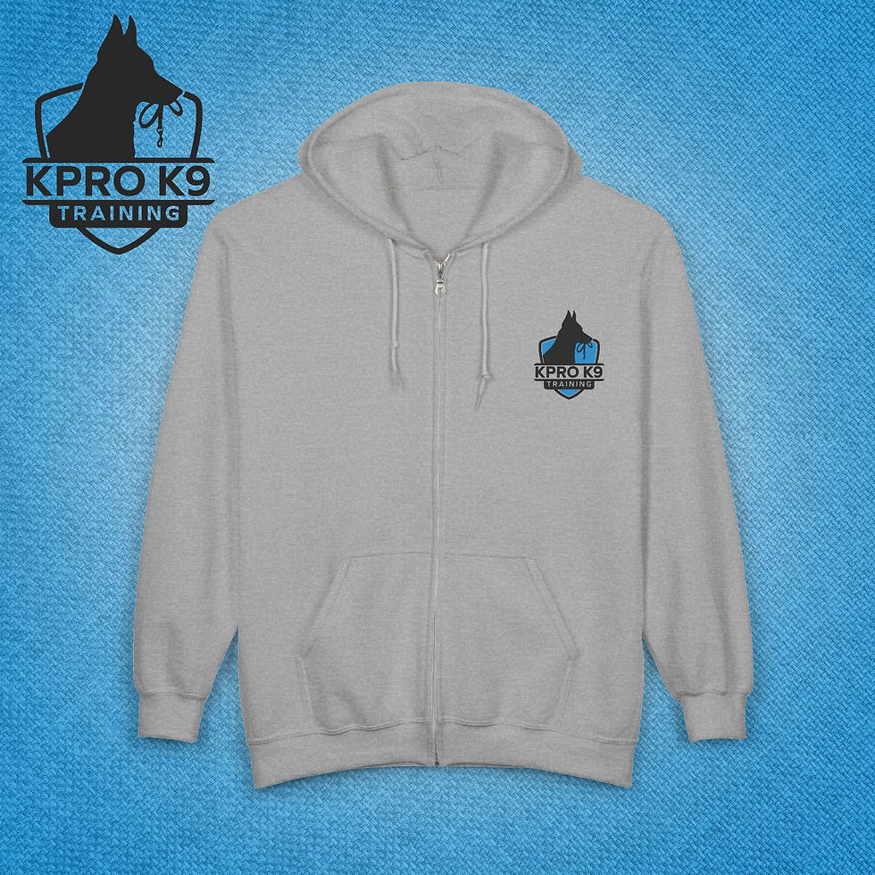 Thumbnail: Full Zip Unisex Hoodie | KPro K9 Uniform Wear