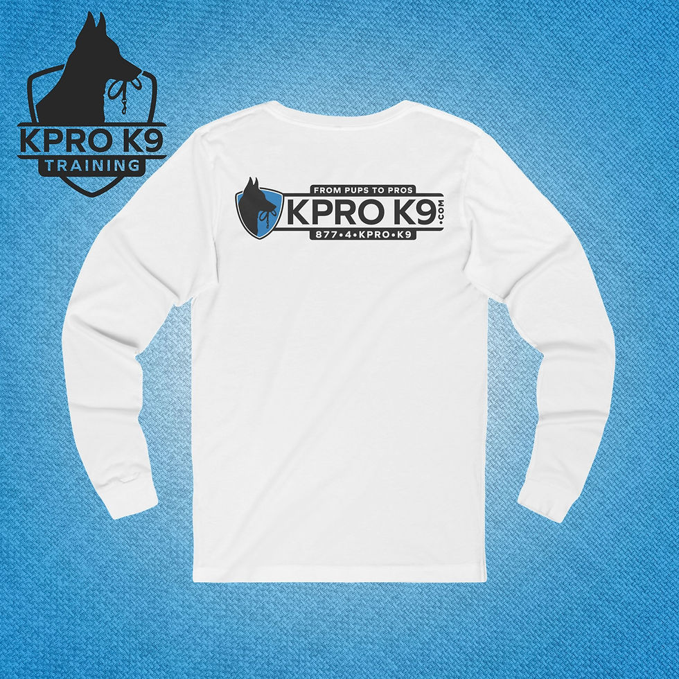 Thumbnail: Long Sleeve Cotton Lightweight Unisex Tee | KPro K9 Uniform Wear