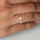Thumbnail: Bezel Set Solitaire Diamond Thick Wedding Band 14k Yellow Gold Jewelry