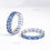 Thumbnail: Natural Baguette Blue Sapphire Eternity Ring, 14k Yellow Gold Ring