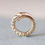 Thumbnail: Diamond Snake Texture Round Lock Connector, 14k Solid Yellow Gold Charm Holder