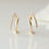 Thumbnail: Spiral Threader Diamond Open Cuff Earring In 14k Yellow Gold Earrings Jewelry.