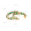 Thumbnail: Graduating Big Open Emerald Hoops 14k Solid Gold Inside Outside Hoops Earrings
