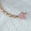 Thumbnail: Delicate Heart Turquoise & Diamond Rape Chain Earring 14k Yellow Gold Handmade .