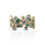 Thumbnail: 1.34ct Real Emerald & 2mm Amethyst Baguette Eternity Cluster Band Ring 14k Gold