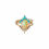 Thumbnail: Opal 3 Set Crown Ring in 14k Yellow Gold Fine Jewelry