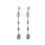 Thumbnail: 14k Yellow Gold Marquise & Oval Ethiopian Opal With Diamonds Drop Chain Earrings