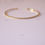 Thumbnail: Half Bangle  in 14k Yellow Gold Bangle. Handmade Jewelry.