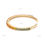 Thumbnail: 2.5mm Princess Rainbow Sapphire Half Tennis Cuff Bracelet Solid 14k Yellow Gold