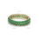 Thumbnail: Three Layer Emerald Eternity Band, 14K Solid Gold Wedding Band